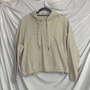 Aerie Women's Cream Hoodie Sweater Size Large